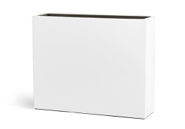 Кашпо TREEZ Effectory - Gloss - Дивайдер высокий - белый глянцевый лак