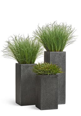 Сет № 84 - Композиция с травой в кашпо Treez Effectory Stone