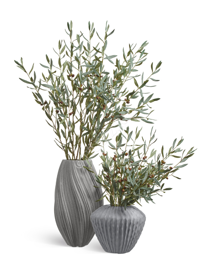 Ветвь оливы интерьерная с плодами (серия Prime) фото