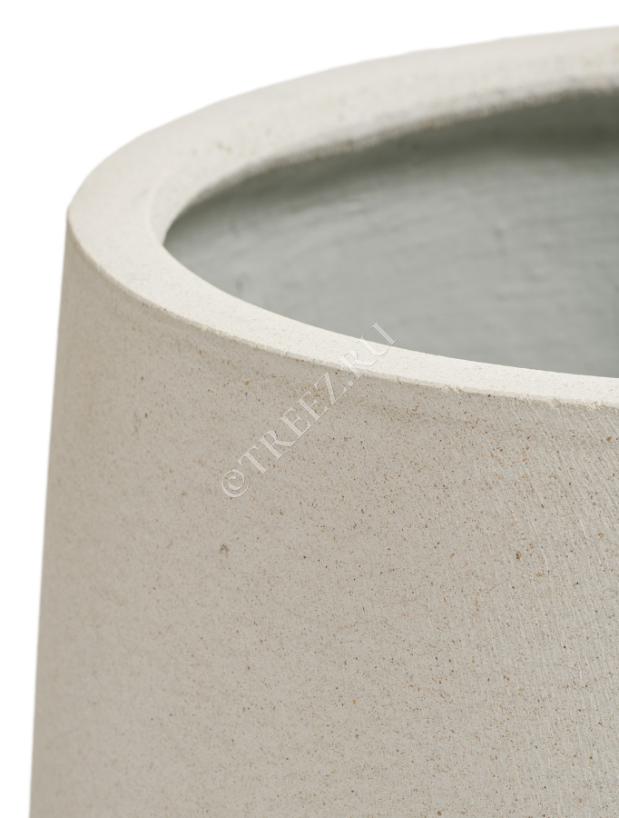Кашпо TREEZ ERGO - Fine Rock - Чаша Cone - Белый камень фото