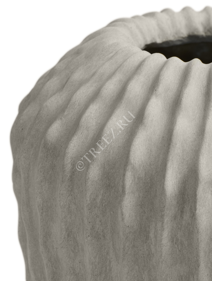 Кашпо TREEZ Effectory - Moho - Высокая Design-ваза - Белый песок фото