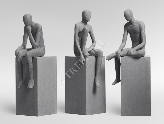 Скульптура TREEZ Effectory - Philosopher's Stone - Спокойствие - Дымчато-серый песок фото