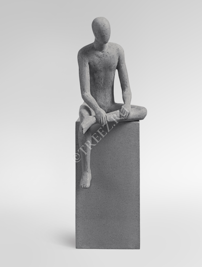 Скульптура TREEZ Effectory - Philosopher's Stone - Спокойствие - Дымчато-серый песок фото