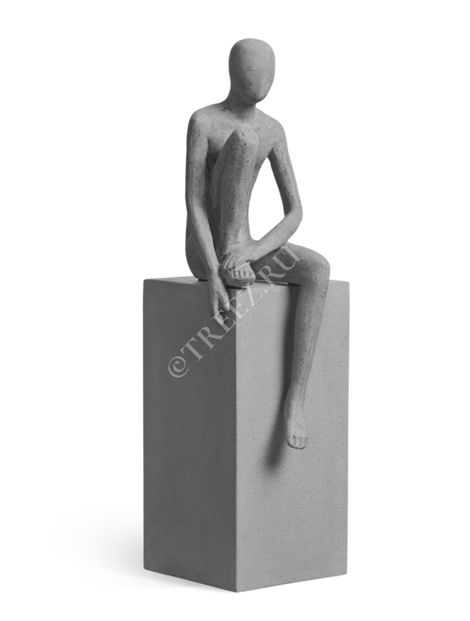 Скульптура TREEZ Effectory - Philosopher's Stone - Мечты о будущем - Дымчато-серый песок фото