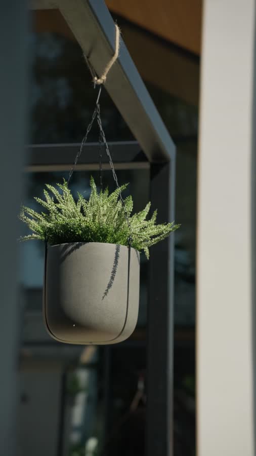 Кашпо TREEZ Effectory - Beton - Чаша подвесная - Тёмно-серый бетон фото