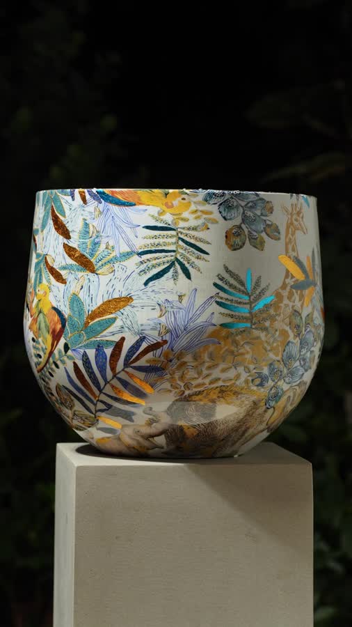 Кашпо TREEZ Effectory - Savage Garden - Чаша - Wild фото